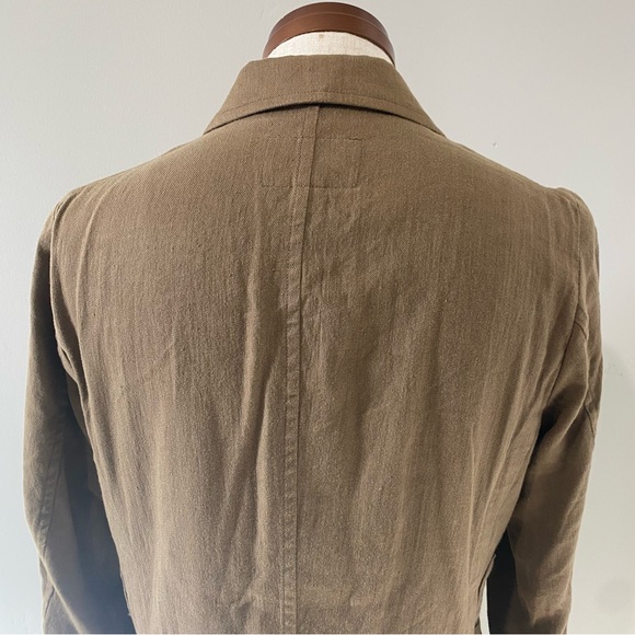 Nigel Cabourn men’s tan linen/cotton safari/field jacket, JP 44= US XS - Picture 6 of 10